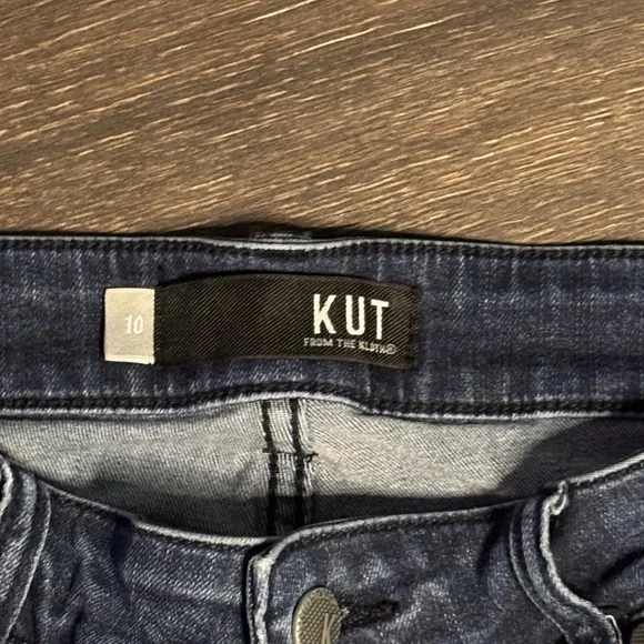 Kut from the Kloth Women's Dark Blue High Rise Skinny Jeans - Picture 2 of 7